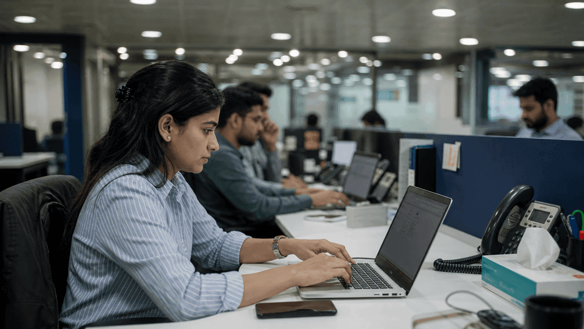 India Services Growth Hits 10-Month Low as PMI Drops to 60.9