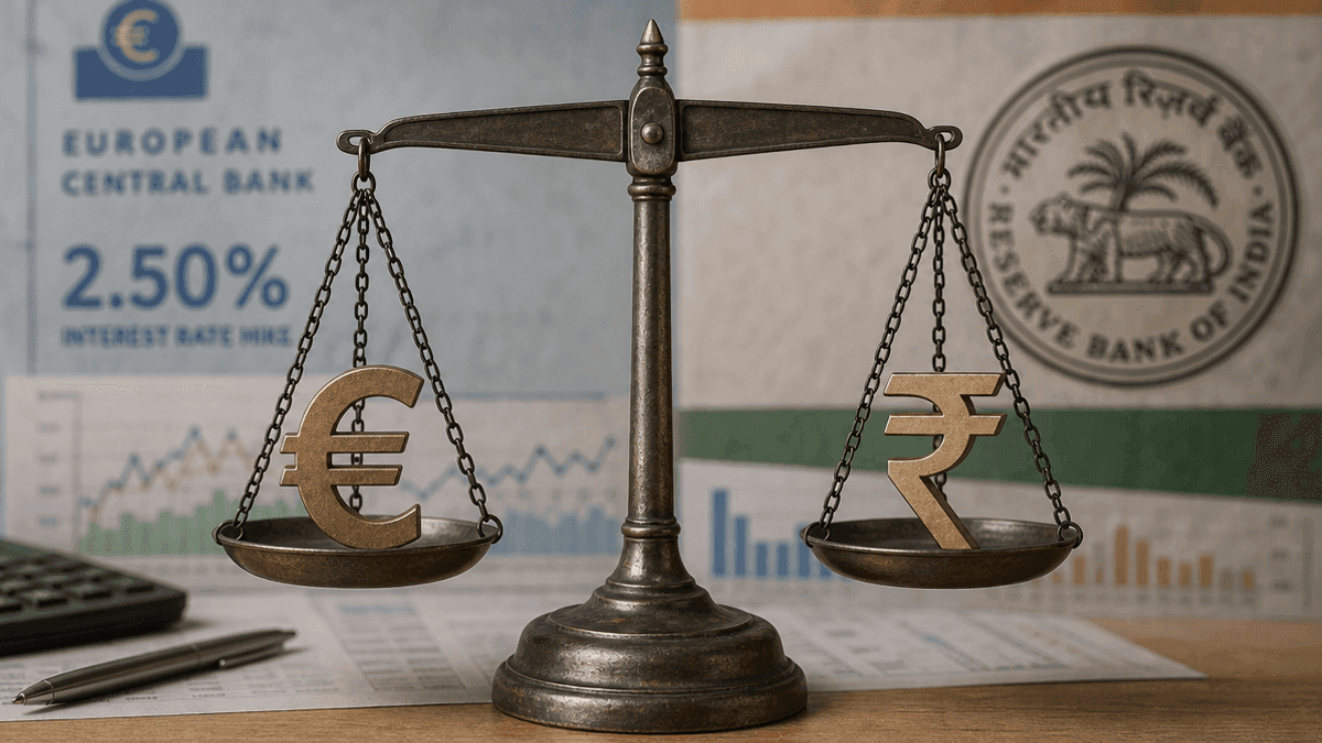 ECB Hikes Rates to 2.50%: Impact on Rupee & RBI Policy