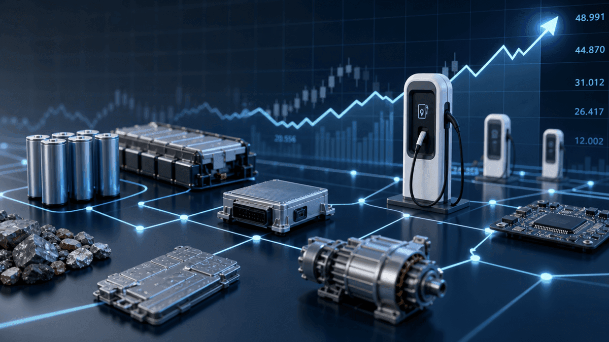 EV Supply Chain Stocks Offer Up to 28% Upside Potential