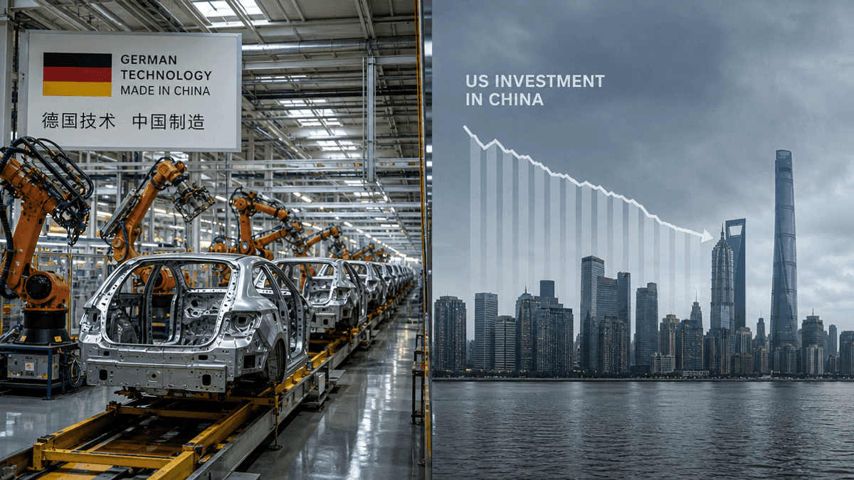 German Firms Boost China Investment as US Outlays Plunge