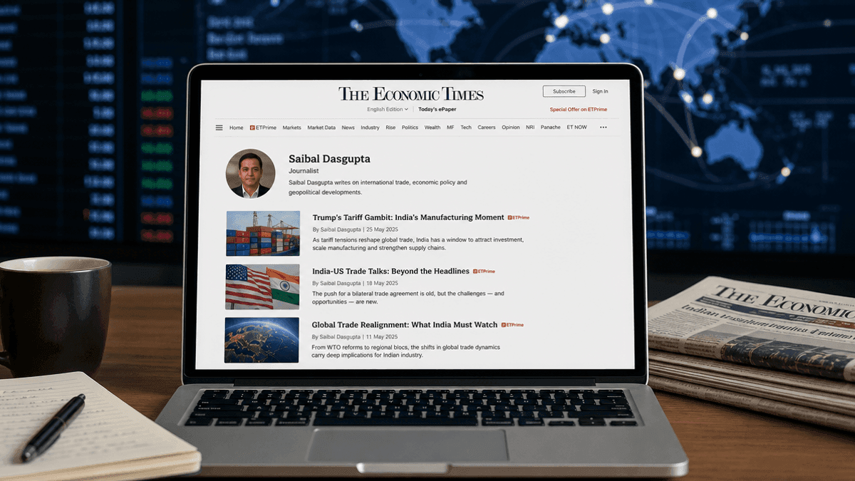 Saibal Dasgupta Economic Times Coverage & Reports