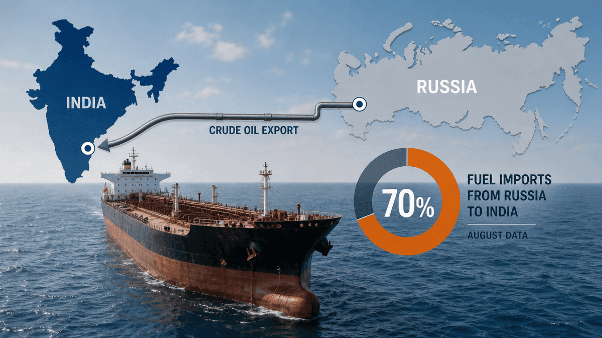 India Bought 70% of Russia Fuel Imports in August: CREA