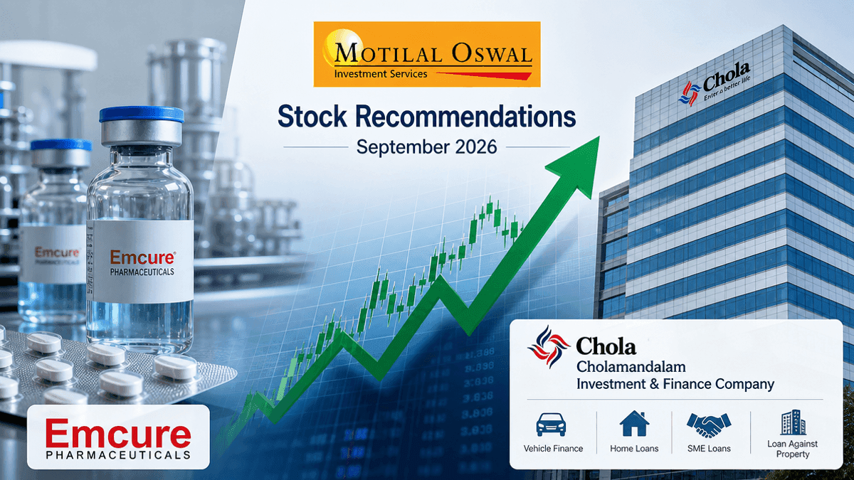 Motilal Oswal Names Top Stock Picks for September 2026
