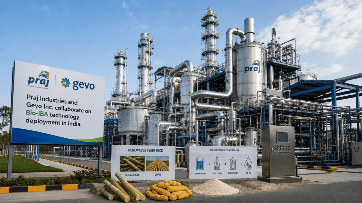 Praj Industries & Gevo Partner for Bio-IBA Tech in India