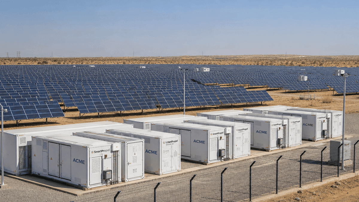 ACME Solar Commissions 66 MW Solar & 300 MWh BESS in Rajasthan