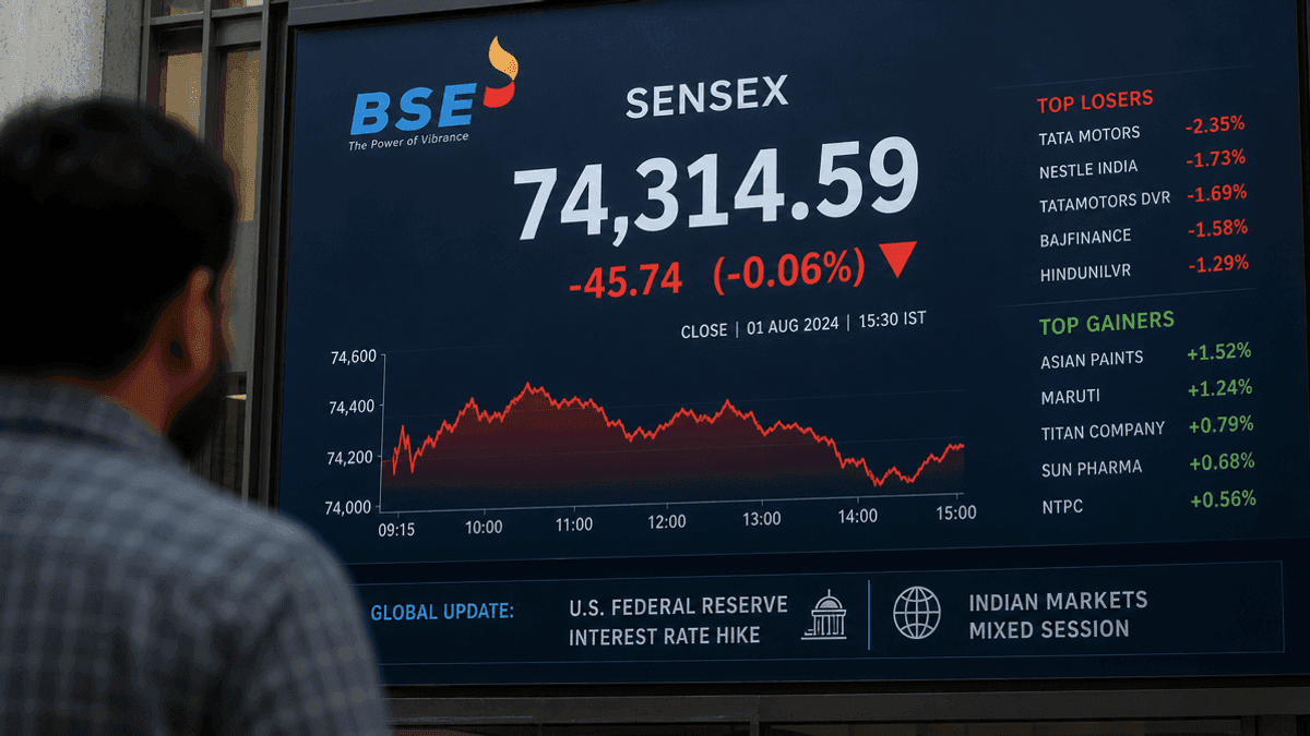 Sensex Slips 21 Points Amid Mixed Markets After Fed Rate Hike
