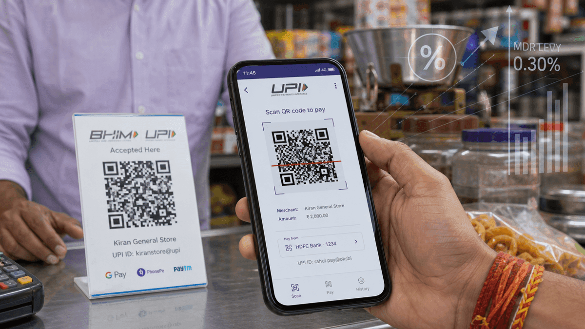 Finance Ministry Defends UPI MDR Levy as Impact Set at 4%