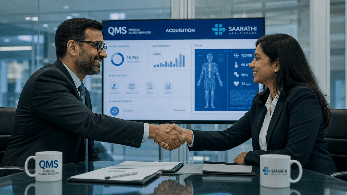 QMS Medical Acquires 100% Stake in Saarathi Healthcare
