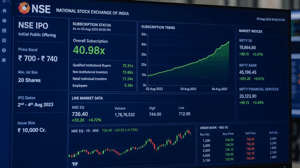 NSE IPO Fully Subscribed on Day 2 by Institutions