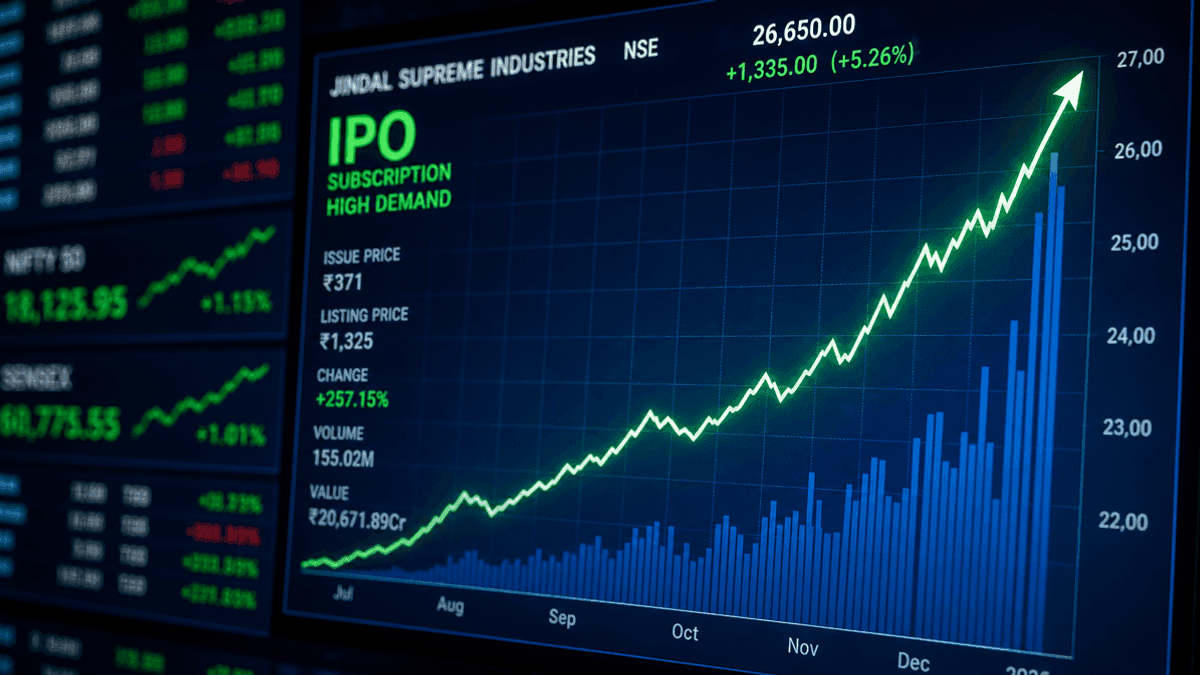 Jindal Supreme IPO Sees Massive 181-Fold Subscription