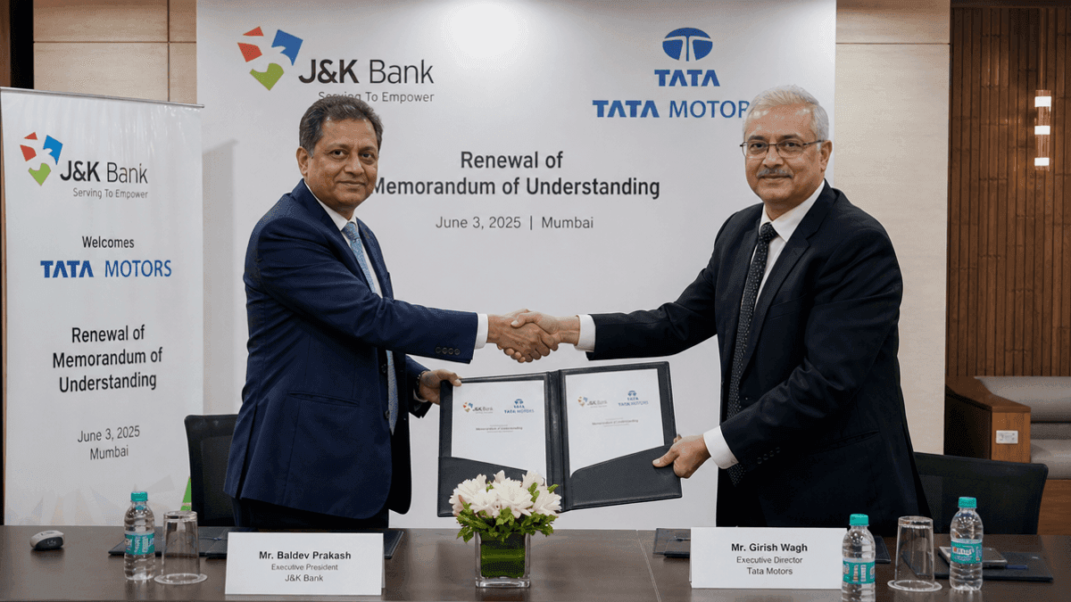 J-K Bank Renews MoU With Tata Motors As Preferred Financier