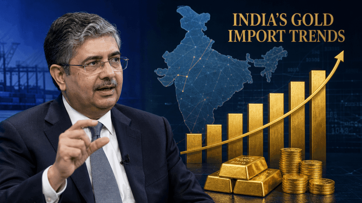 Uday Kotak Warns India Gold Imports Nearing $90B