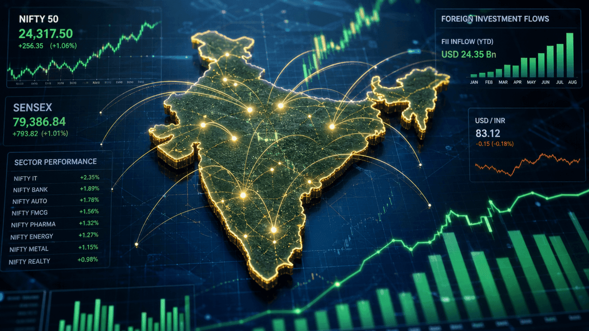 India Market Rally Driven by Corporate Earnings and FIIs