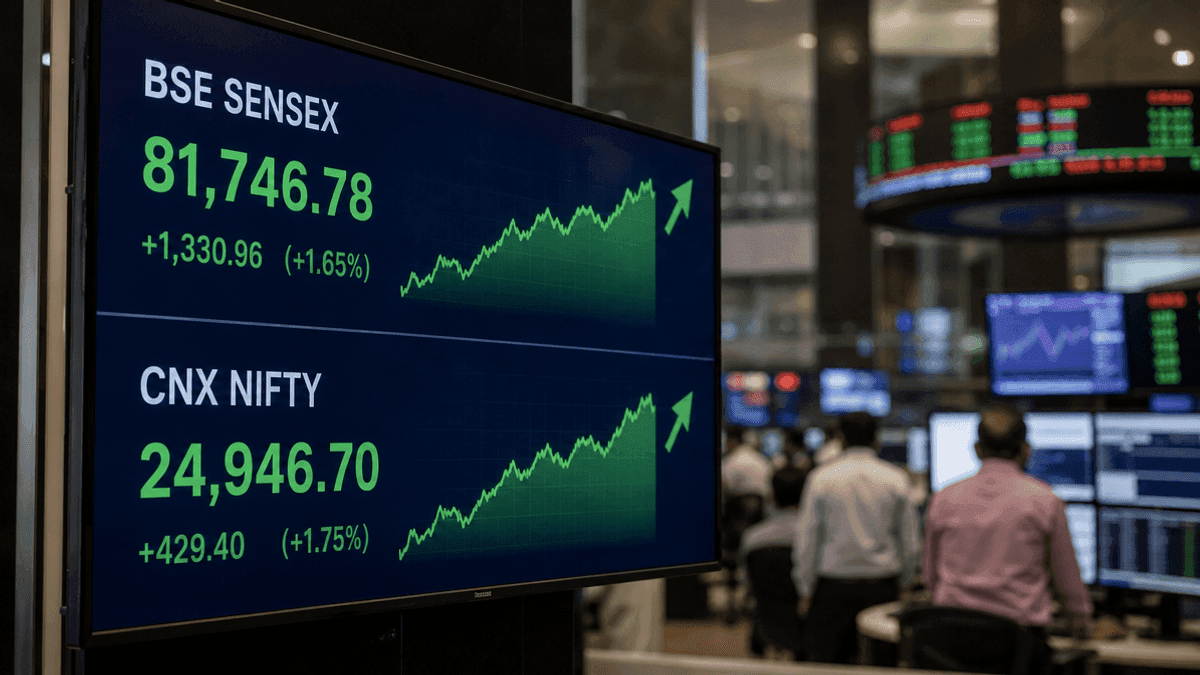 Sensex Jumps 564 Points on Falling Crude and Global Cues