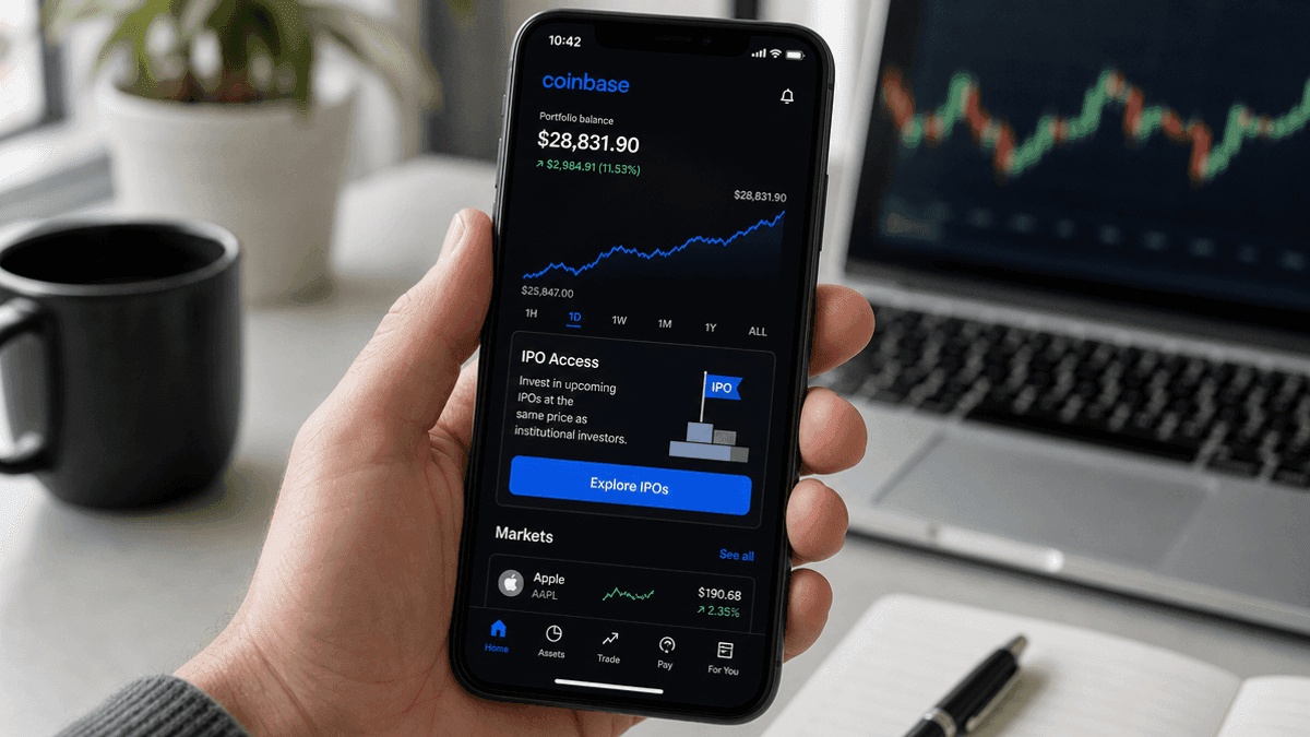 Coinbase Stock Rises on New Retail IPO Access Feature