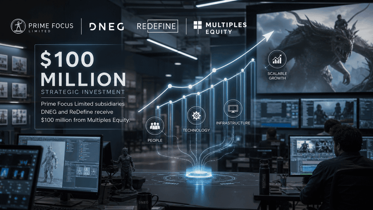 Prime Focus Subsidiaries Secure $100M From Multiples Equity