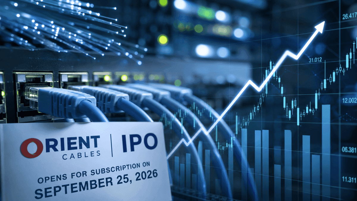 Orient Cables IPO: Rs 582 Crore Issue Opens Sept 25, 2026