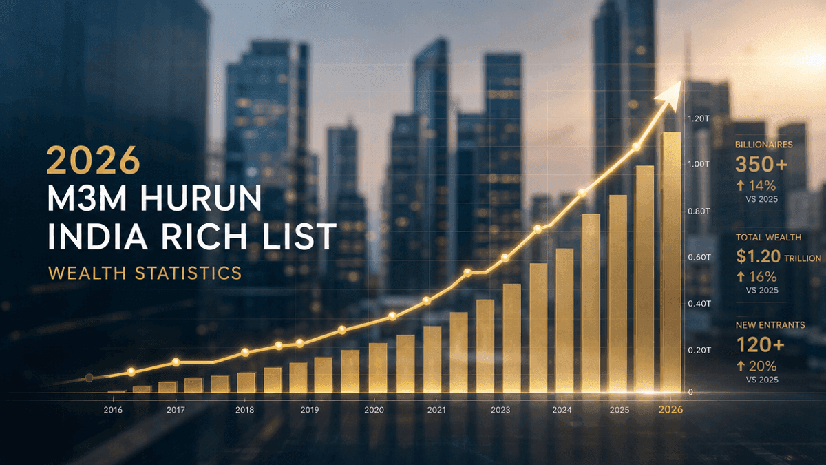 India Wealth Surges: 2026 M3M Hurun Rich List Insights