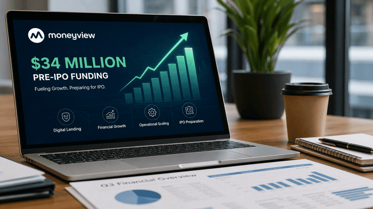 Moneyview Secures $34M in Pre-IPO Funding Round