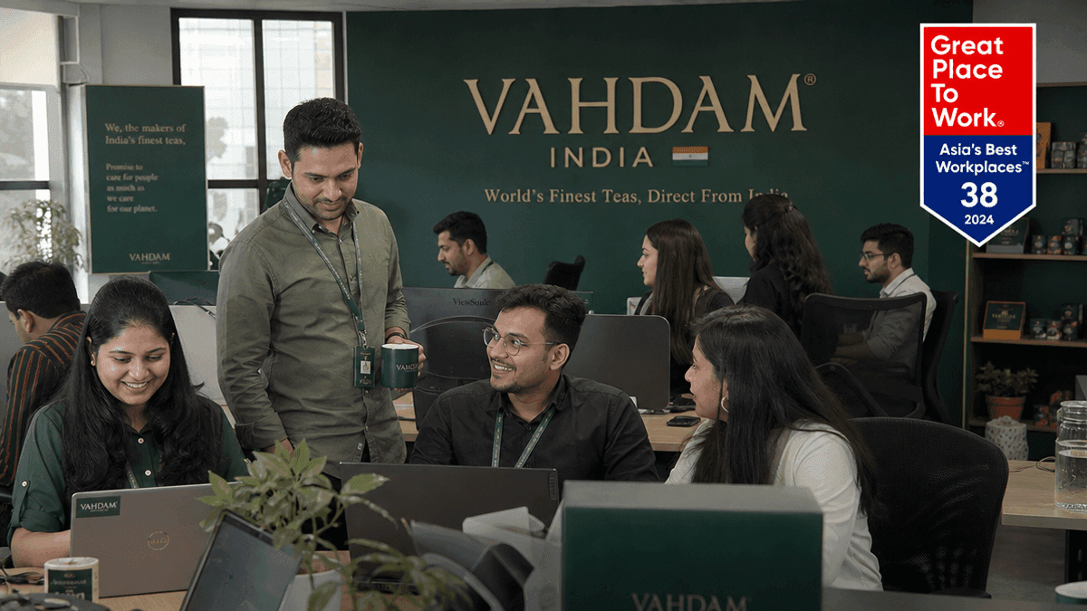 VAHDAM India Ranks 38th on Asia’s Best Workplaces 2026