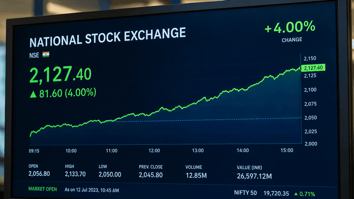 National Stock Exchange Shares Gain 4% Post-IPO