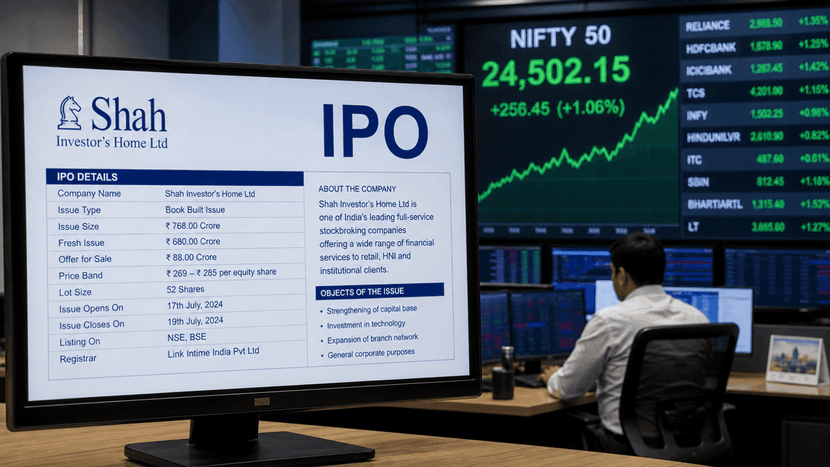 Shah Investor Home IPO: Rs 90 Crore Issue Details & Dates