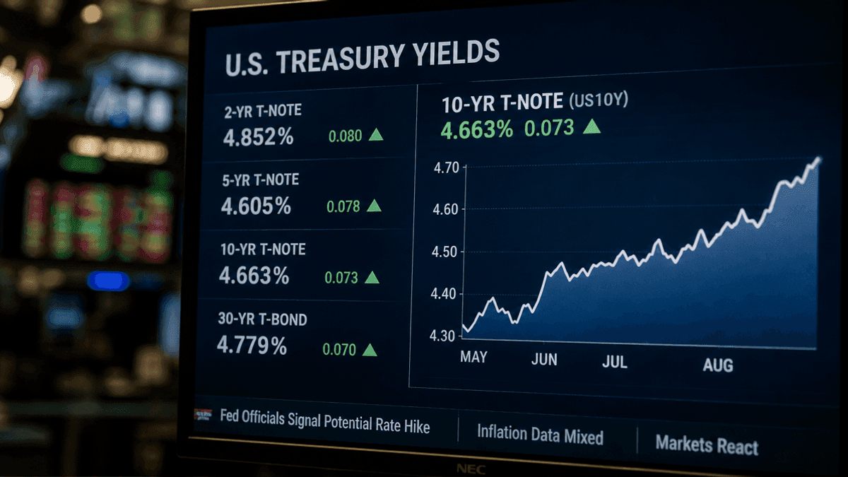 Bond Yields Rise Amid US Treasury Rout & High Oil Prices