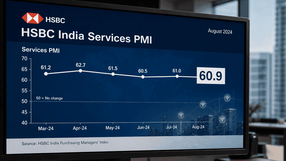 India Services PMI Dips to 60.9 in August Amid IPO Surge