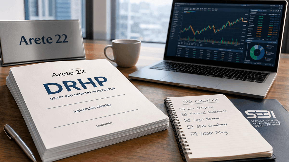 Arete 22 Files DRHP with SEBI for Rs 440 Crore IPO