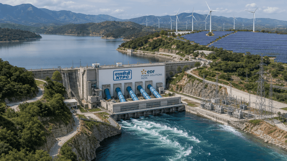 NTPC & EDF Form JV for Pumped Storage in India