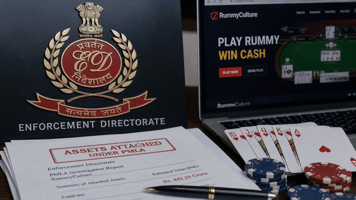 RummyCulture Money-Laundering: ED Attaches ₹442Cr Assets