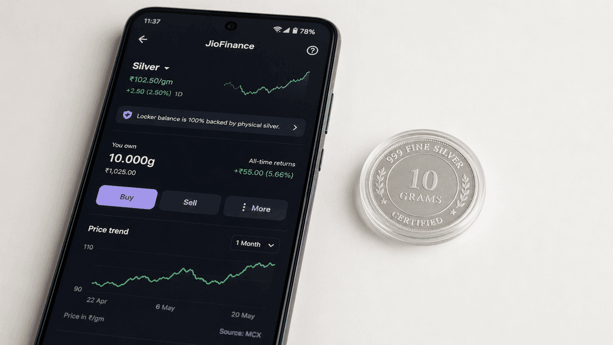 JioFinance Launches Digital Silver Starting at ₹10