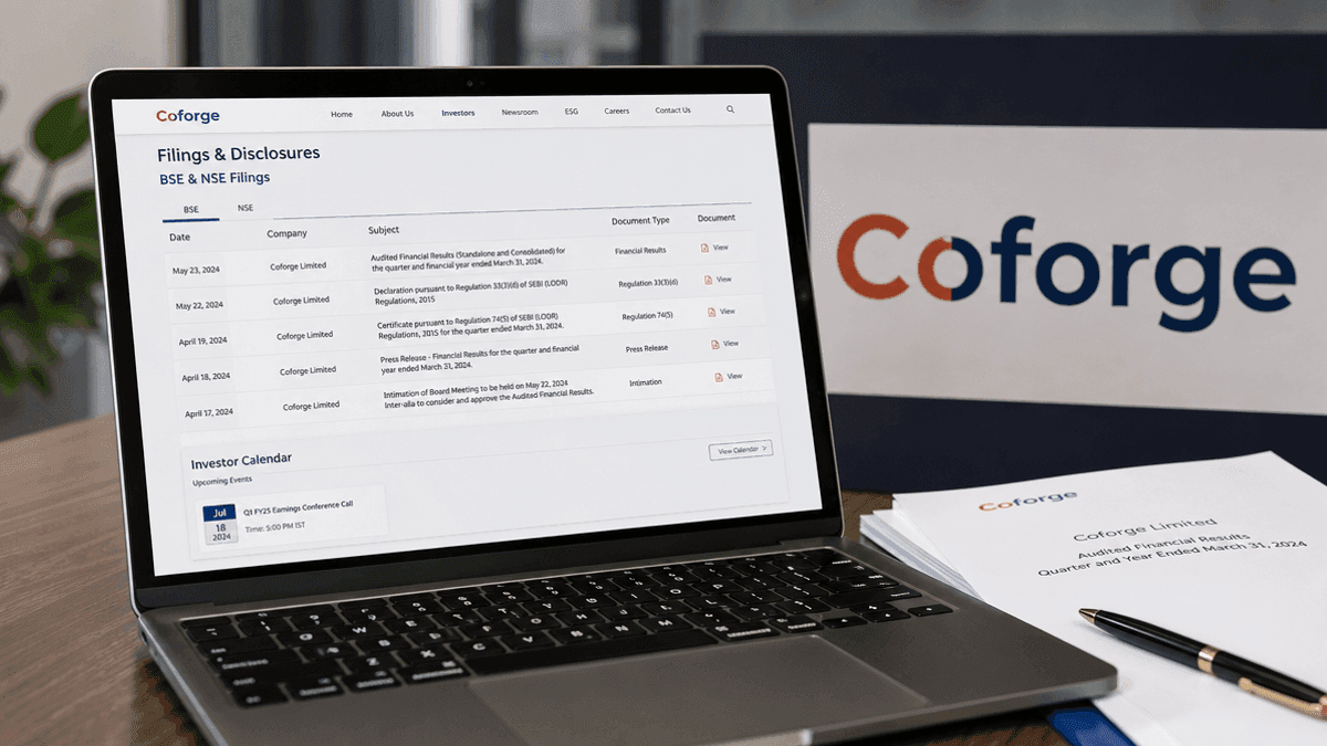 Coforge Issues Official SEBI Press Release for CXNova