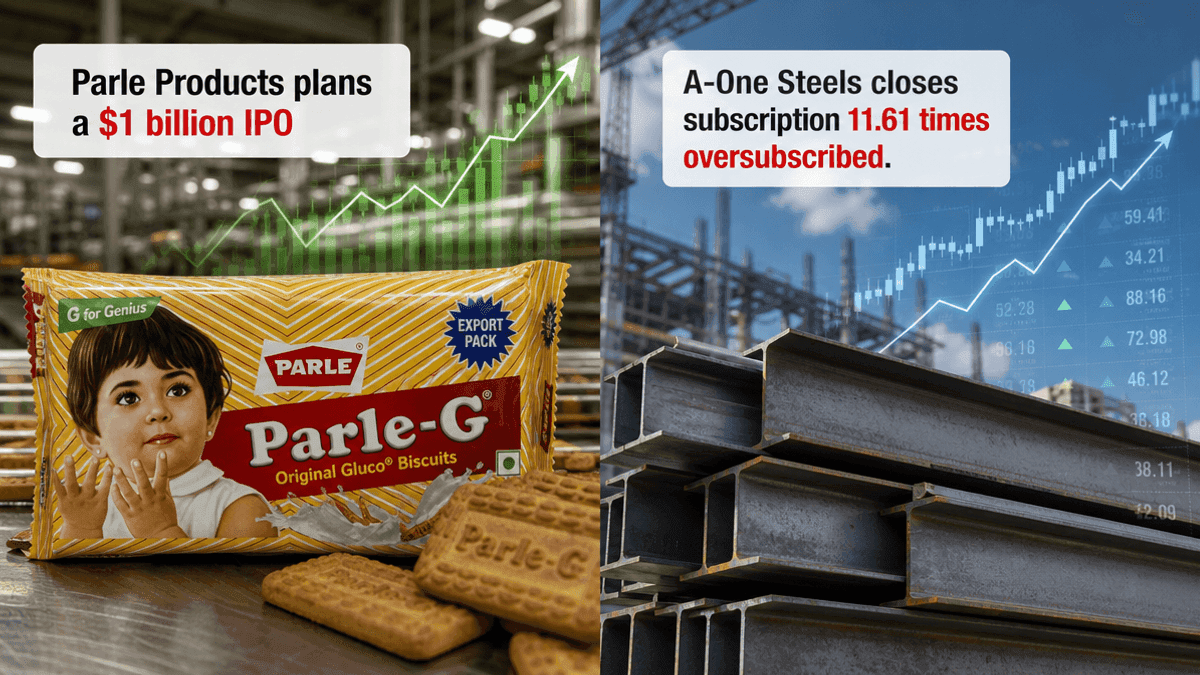 Parle Products & A-One Steels Announce IPOs in India