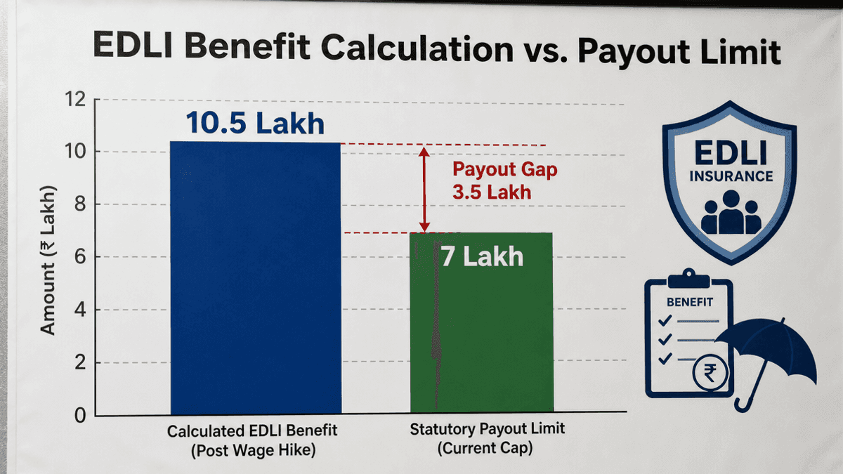 EPFO Wage Ceiling Hike: EDLI Calculation vs. 7 Lakh Payout Cap