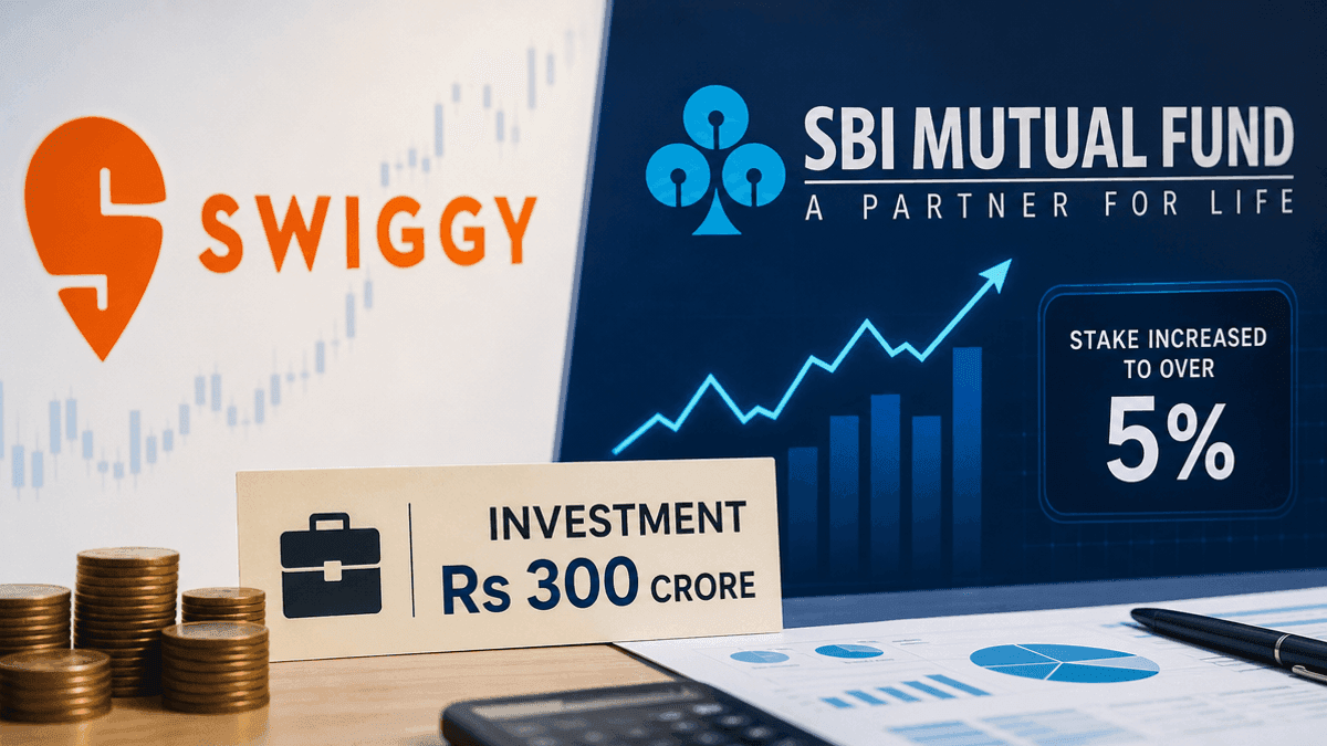 SBI Mutual Fund Raises Swiggy Stake Above 5%