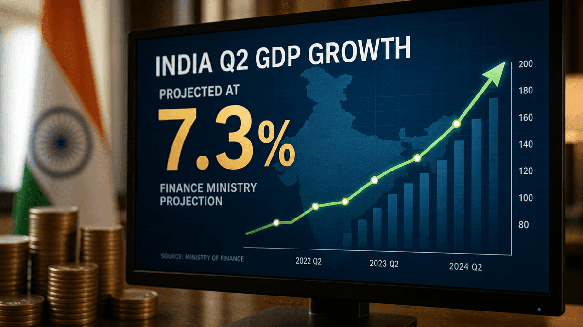 India GDP: Finance Ministry Projects 7.3% Q2 Growth