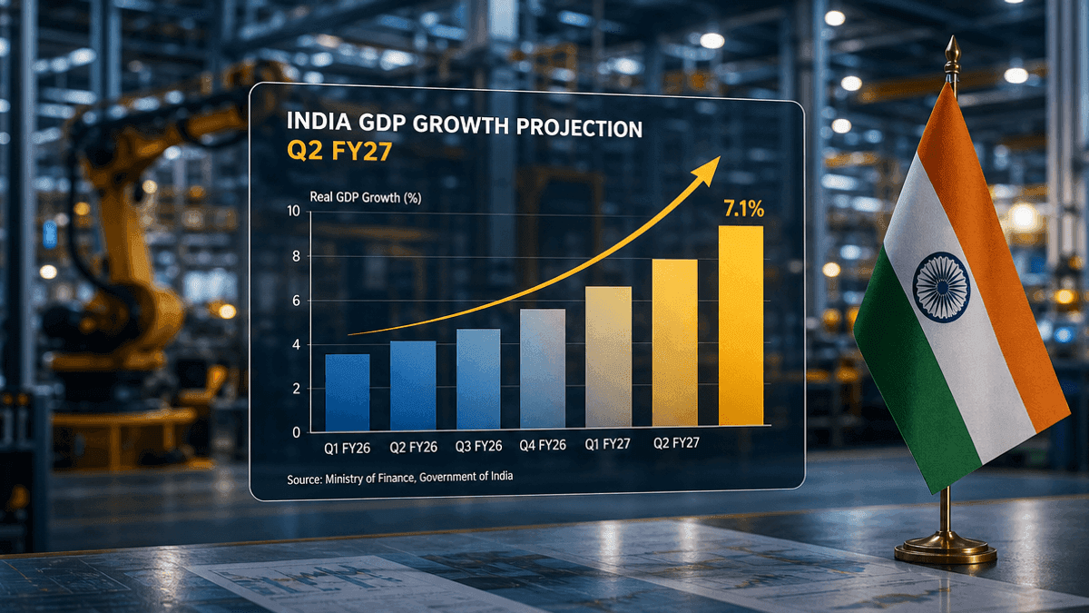 India Q2 FY27 GDP Growth Projected at 7.3%