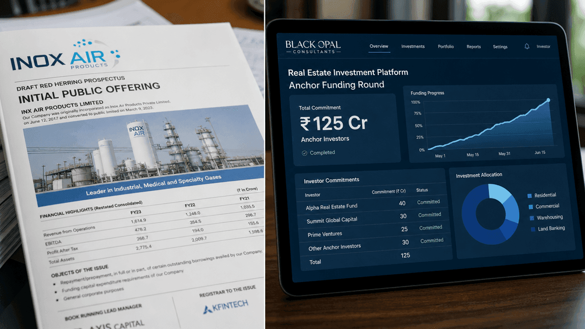 Inox Air Products Files IPO & Black Opal Secures Funding