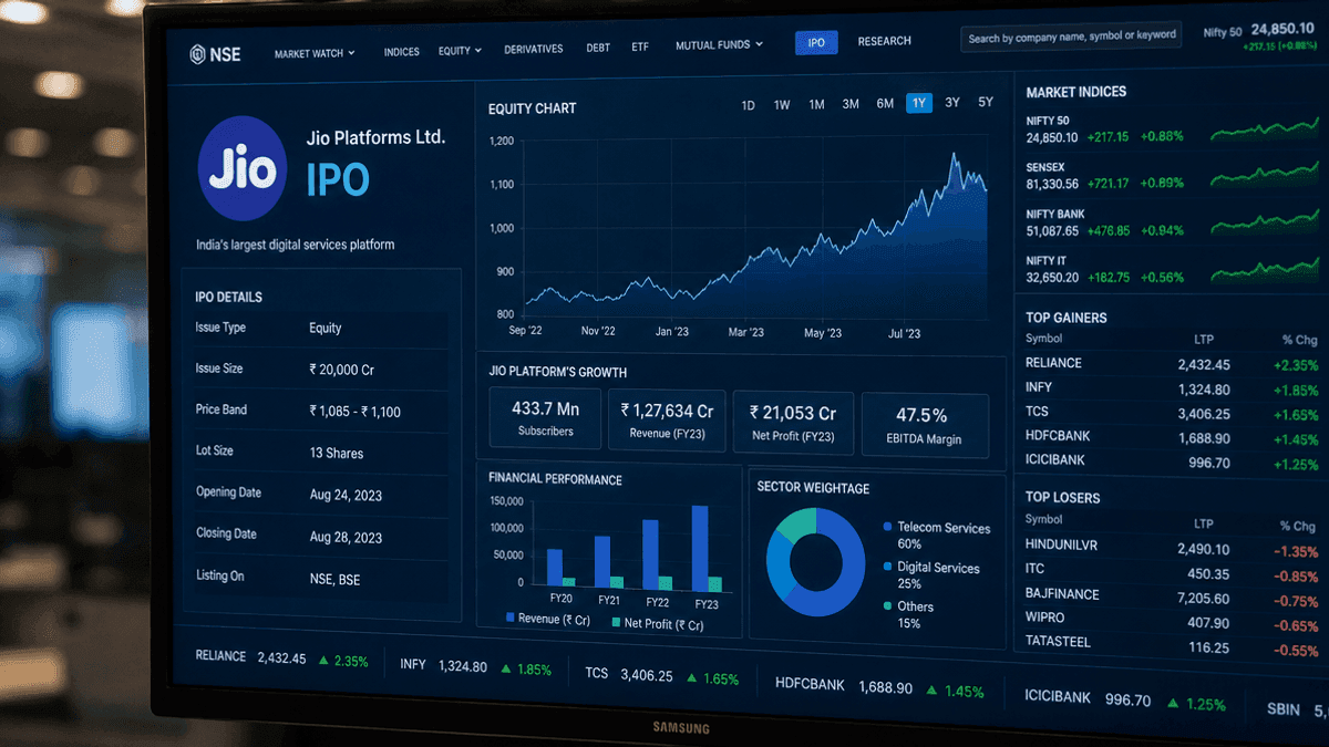 Indian Stock Market: Jio IPO Updates & Axis Stock Picks