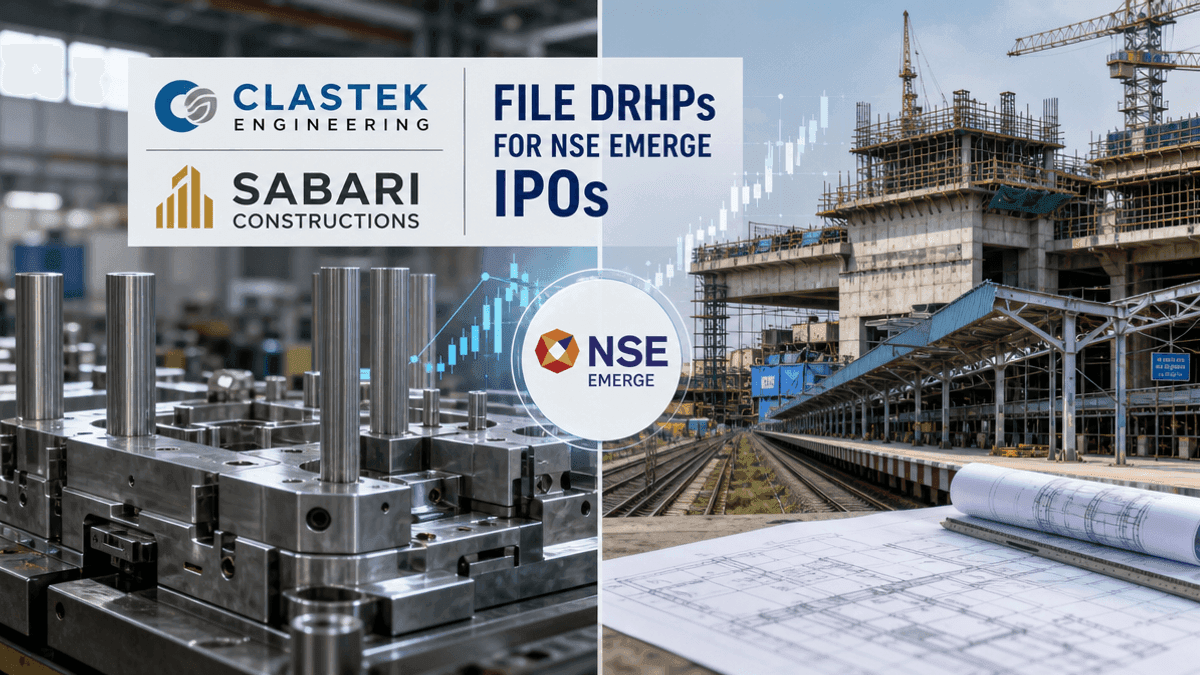 Clastek & Sabari Constructions File for NSE Emerge IPO