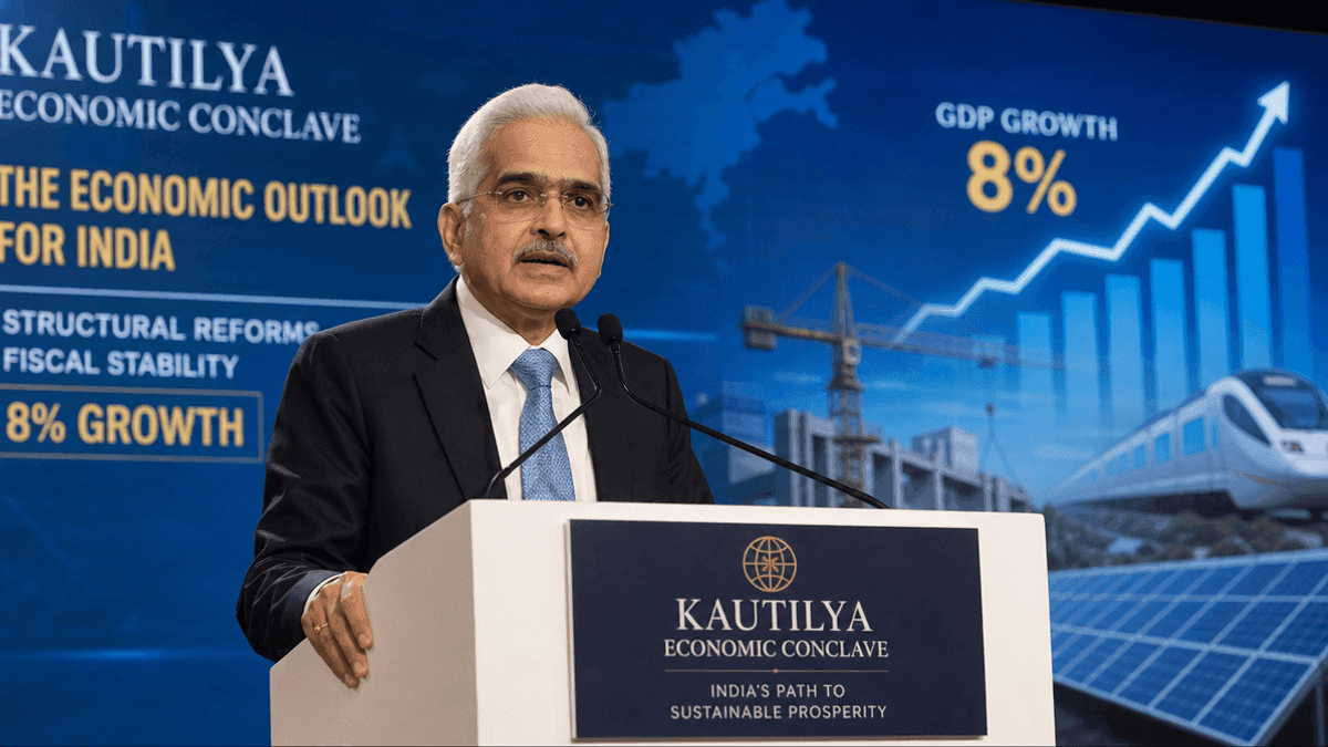 India Nearing 8% GDP Growth, Says RBI Governor Shaktikanta Das