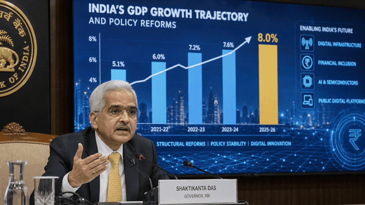 Indian Economy Nears 8% Growth: Shaktikanta Das