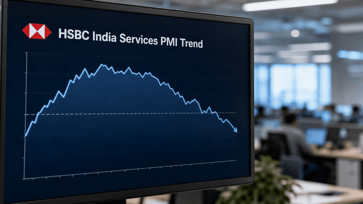 India Services PMI Drops to 57.7 in September 2026