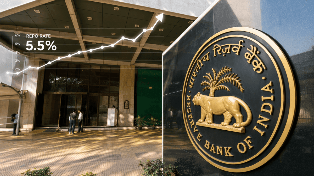 RBI Raises Repo Rate to 5.5% Amid Inflation Pressures