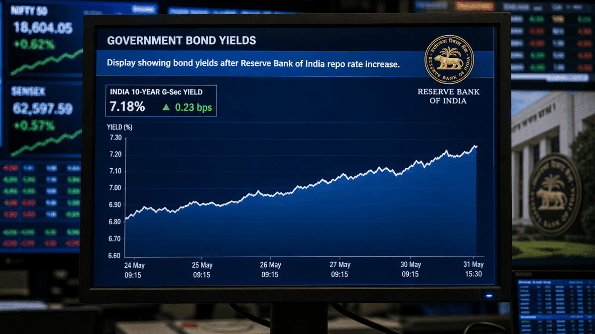 RBI Hikes Repo Rate by 25 Bps; Bond Yields Rise