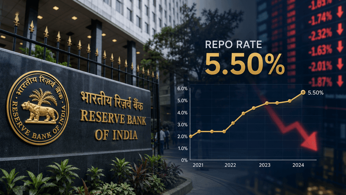 Indian Stock Market Dips After RBI Rate Hike; MobiKwik Surges