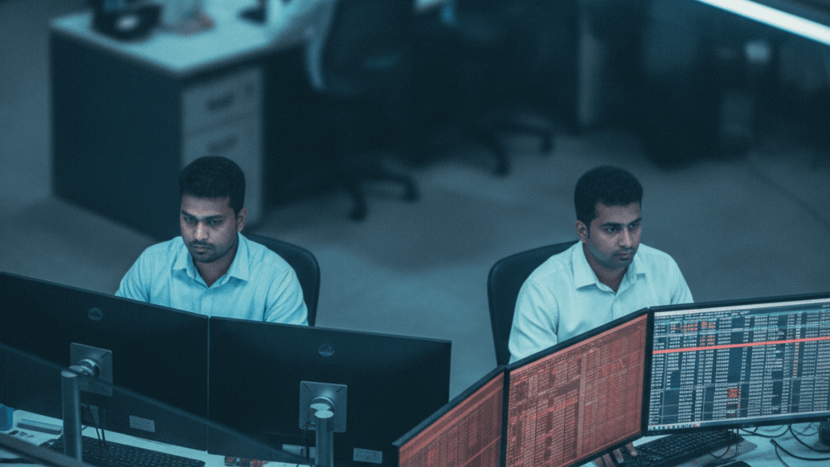 Nifty 50 Falls 130 Points as Financial Stocks Drag Market Sentiment Lower Today