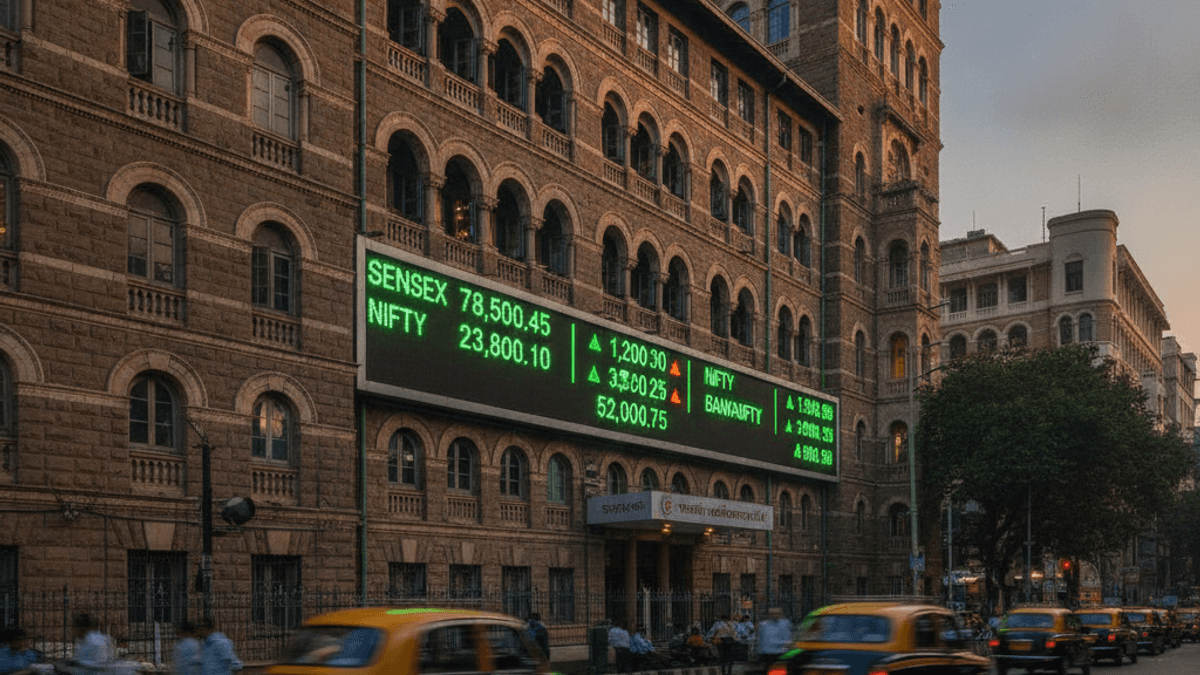 Nifty Rises 1.30% to 22,520; IT and FMCG Lead Market Rally