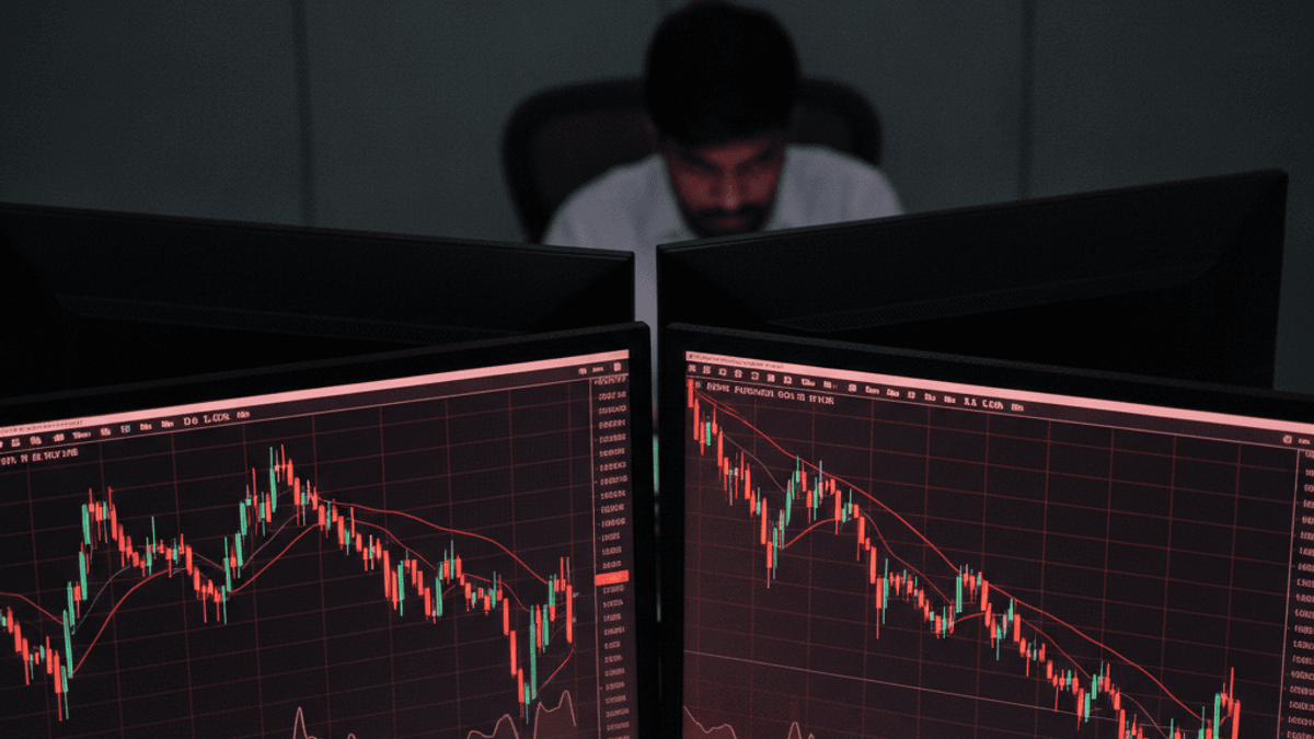 Nifty Slips 1.64% to 22,231; FIIs Offload ₹12,943 Cr Amid Crude Spike